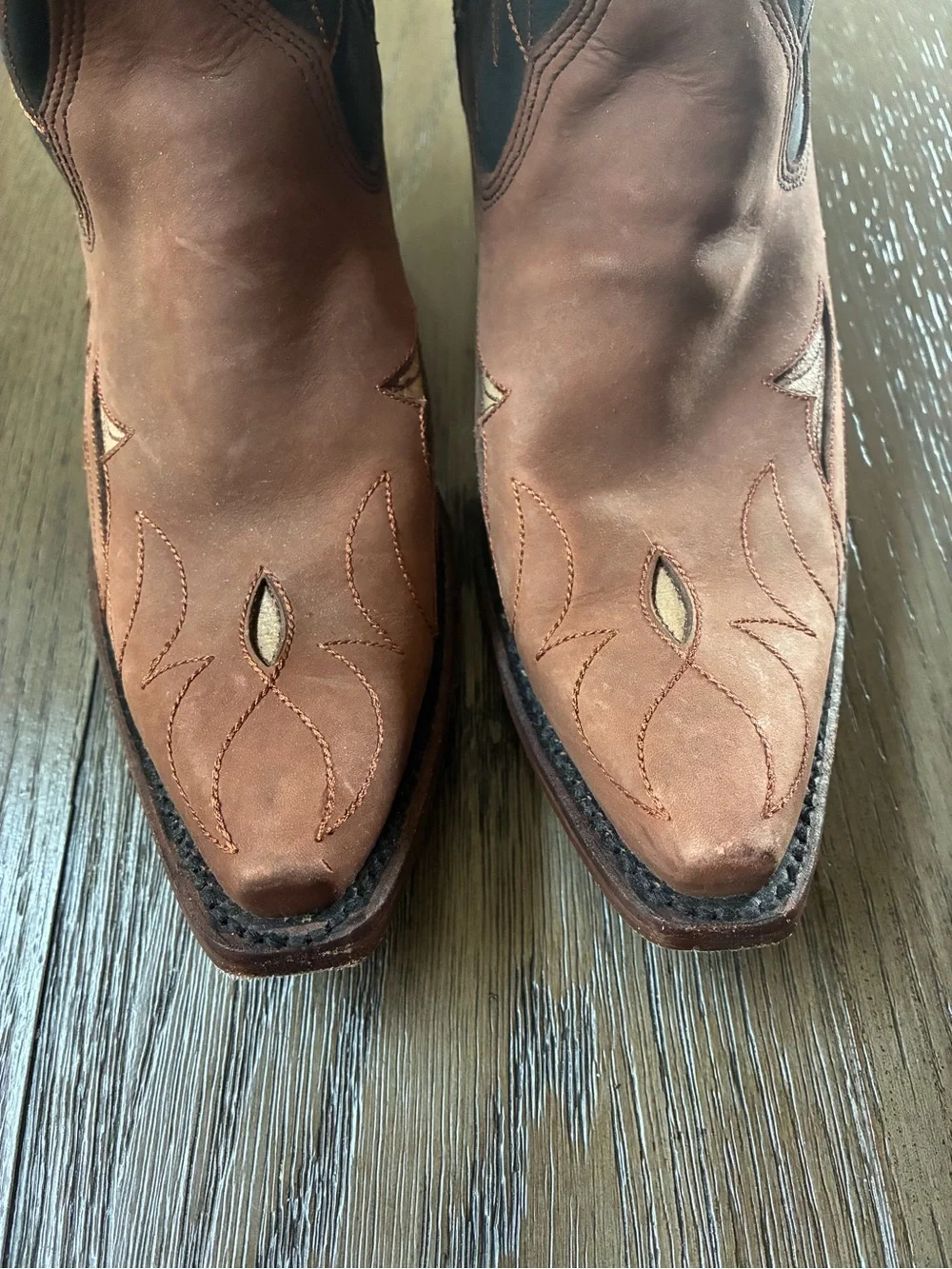 Circle G Floral Embroidery Western Boots